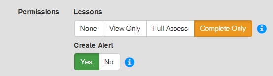 Lesson Permissions