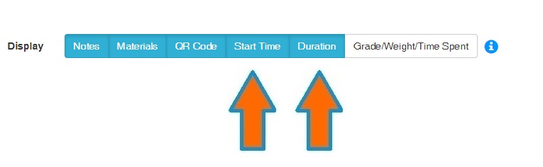 Lesson Plan Report Start Time And Duration Options