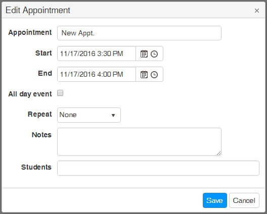 Edit An Appointment
