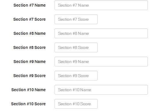 Standardized Testing - Additional Sections