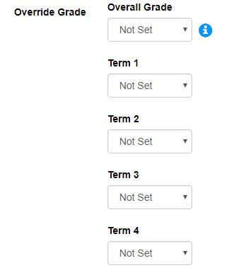 Class Details - Override Sub Term Grades