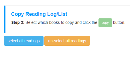 Select All/Un-Select All Readings