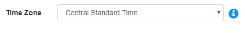 Account Settings: Time Zone