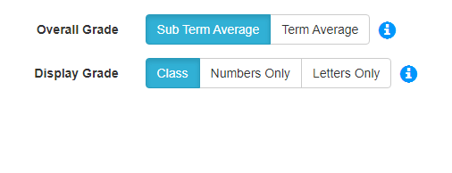 Transcript Options